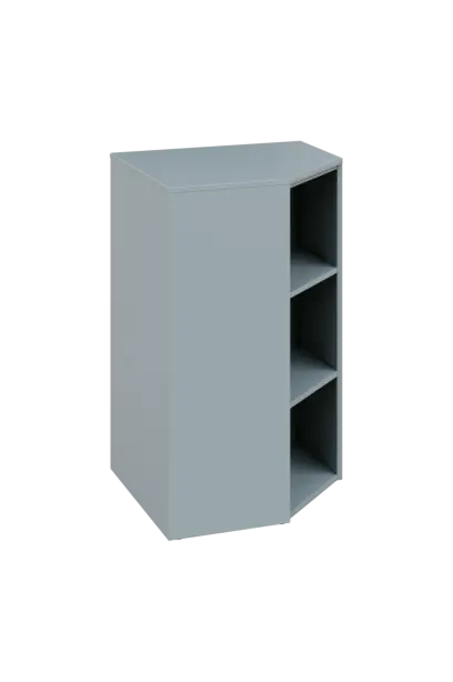 CV 3 - 7 skříň rohová, pravá, 1100x700x700, šedá